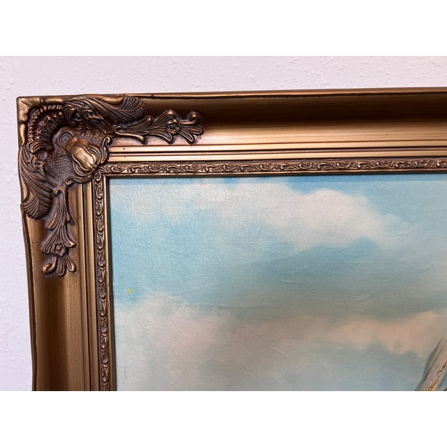 Large James Blade (Uk 20c) Oil Painting Sailing Ship Maritime Nautical Seascape For Sale - Image 4 of 8