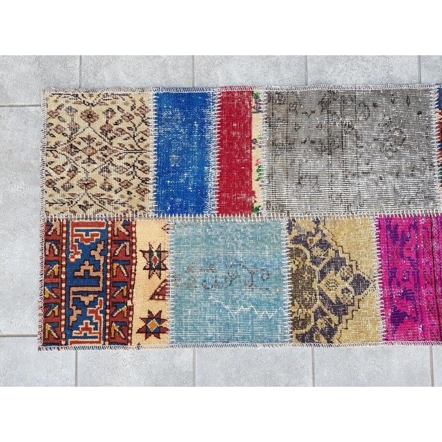 1960s Accent Vintage Wool Runner For Sale - Image 5 of 10