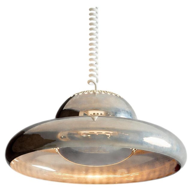 Fior di Loto Pendant in Nickel-Plated Brass for Flos, Italy, 1963 For Sale - Image 11 of 11