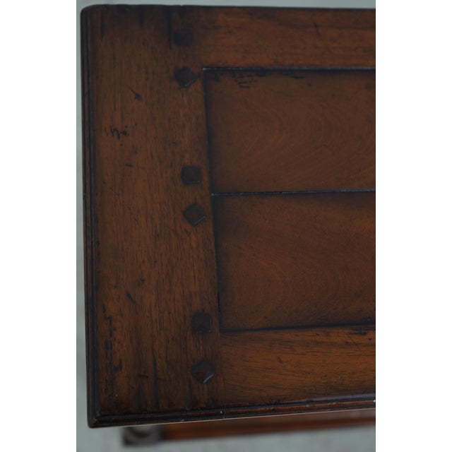Wood Jonathan Charles Mahogany 2 Drawer Console For Sale - Image 7 of 18