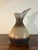 Mid Century Modern Studio Pottery Pitcher, Sculptural Sand Glaze Vessel For Sale - Image 4 of 7