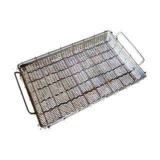 Vintage Metal Wire Basket For Sale