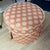 Pink Polka Dot Kellogg Ottoman She is cute! And she’s on the biggest, smoothest casters for easy movability. 22.5 x 18.5”