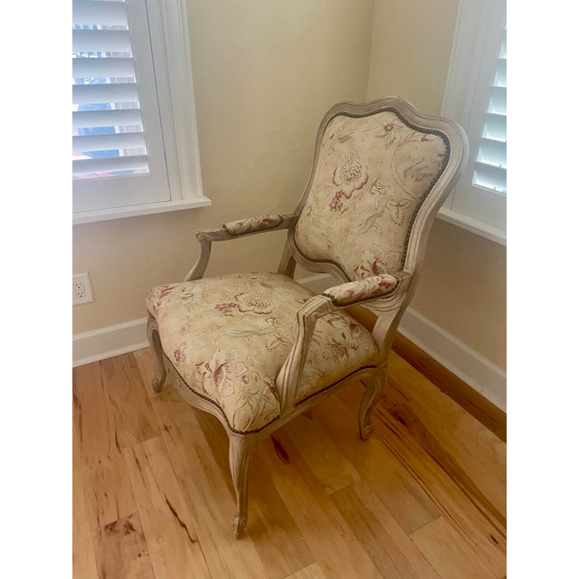 Massoud Luxe Bergere Chair Handcrafted chair. • 27"W × 31"D × 41"T with 20"W × 22"D seat and 25"T arms. • Mahogany frame...