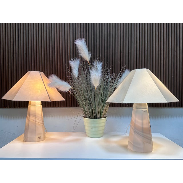 Vintage Glass Art Table Lamps by Peill & Putzler, Germany, 1970s, Set of 2 For Sale - Image 11 of 18