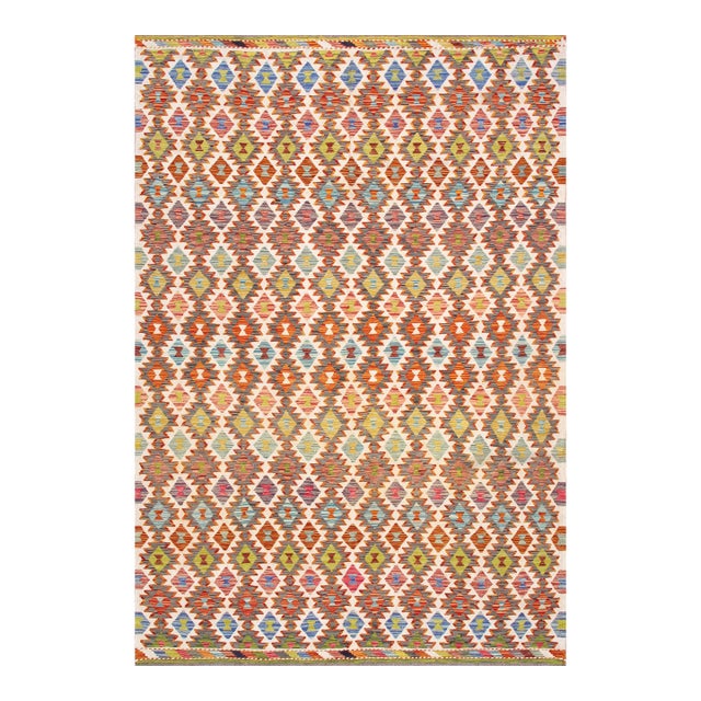 Pasargad Home Kilim Multi Wool Area Rug- 6'11'' X 10' 0'' For Sale