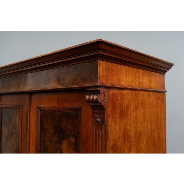 Gründerzeit Wardrobe in Walnut For Sale - Image 14 of 18