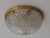 Traditional French Empire Bronze Cut Glass Ceiling Light For Sale - Image 3 of 11