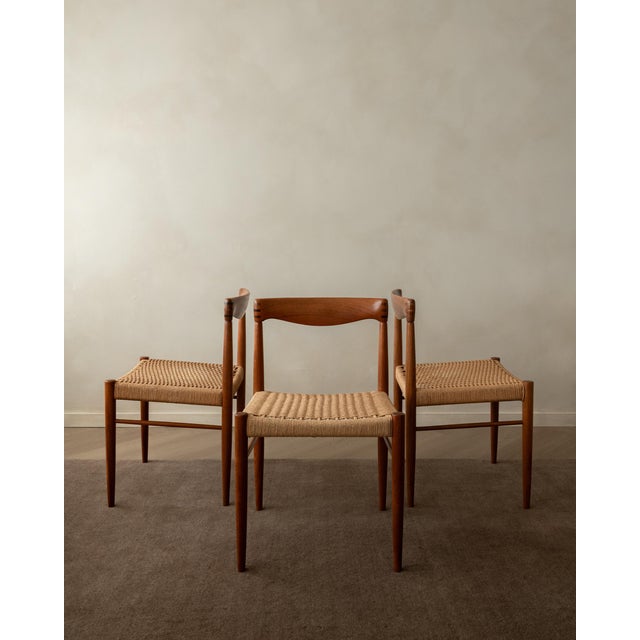 Mid-Century Modern Vintage Danish Teak Dining Chairs by Henry Walter Klein for Bramin Møbler, 1960s, Set of 3 For Sale - Image 3 of 17