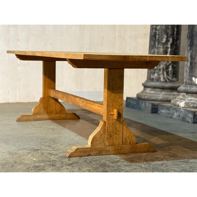 French Farmhouse Dining Table in Oak, 1920 For Sale - Image 4 of 18