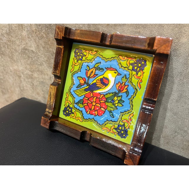 1990s Vintage Style Wood Cigar Holder For Sale - Image 5 of 11