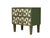 Wooden Bedside Tables with Green Optical Murano Glass from Justfurnituress SRL, Set of 2 For Sale - Image 4 of 6