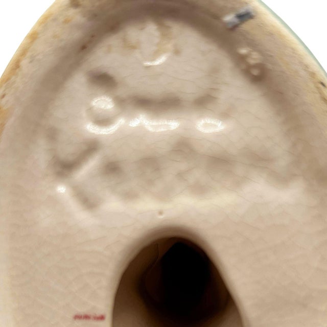 1950s Mid 20th Century Detailed Pink Flamingo Ceramic Tabletop Sculpture Brad Keeler For Sale - Image 5 of 5