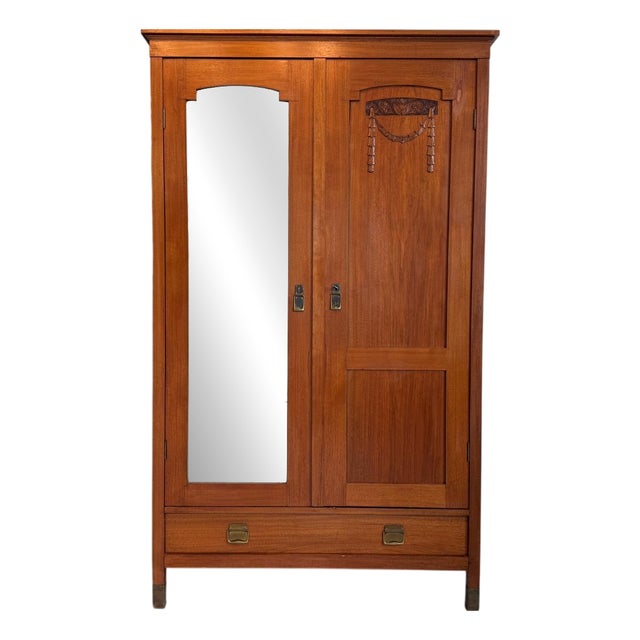 Art Nouveau Wardrobe, 1890s For Sale