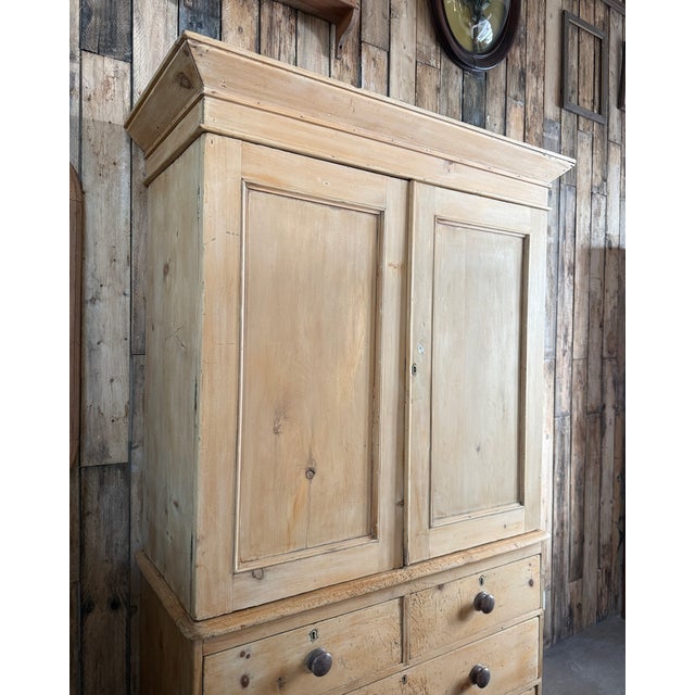 Antique English Linen Press For Sale - Image 5 of 18