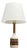 Gordon & Jane Martz, Table Lamp, Walnut, Beige Ceramic, Usa, 1960s For Sale