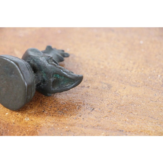 19th Century Antique Burmese Bronze Opium Weight For Sale - Image 12 of 13