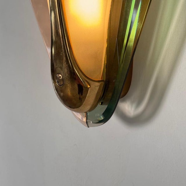 Large Sconces attributed to Max Ingrand for Fontana Artes, Italy, 1955, Set of 2 For Sale - Image 11 of 18