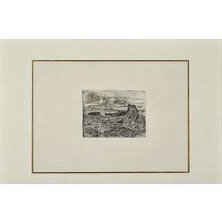 Giovanni Fattori, Riposo Dei Marinai, Etching on Zinc For Sale
