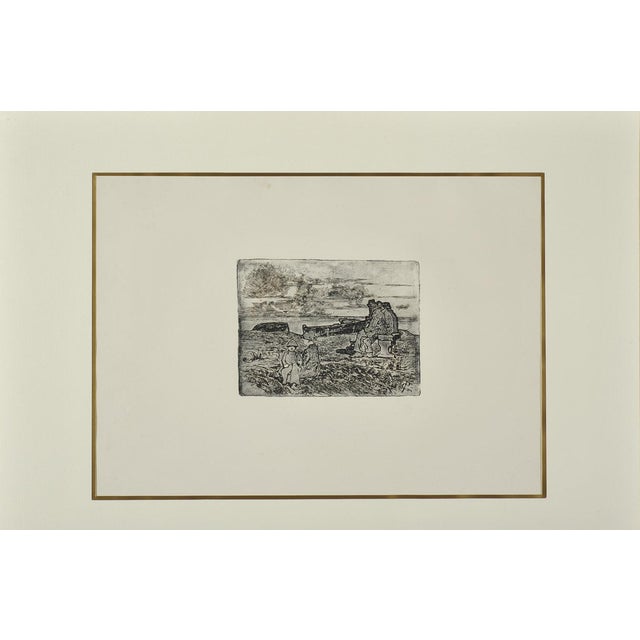Giovanni Fattori, Riposo Dei Marinai, Etching on Zinc For Sale