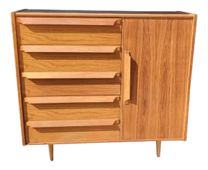 1960s Danish Teak Tall Wardrobe Cabinet