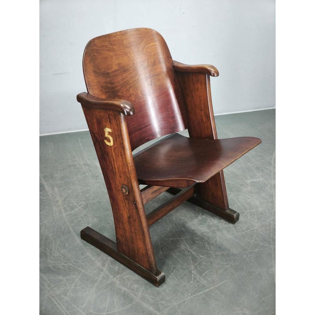 Art Deco Cinema Chair, Czech, 1920s For Sale - Image 9 of 13