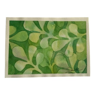 Original Watercolor Botanical “Leaf Study” For Sale