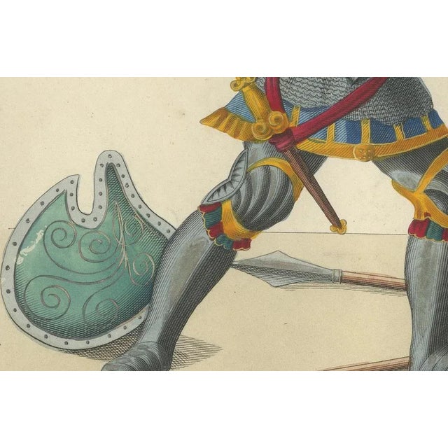 Von Reibisch, Armoured Knights in Battle Scene, 1842, Print For Sale - Image 3 of 6
