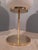 Satin Brass & Large Ribbed Milky Glass Floor Lamp For Sale - Image 9 of 17