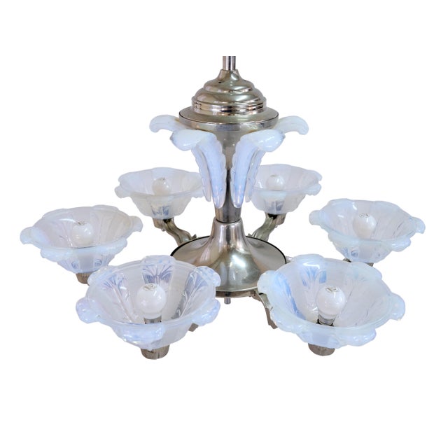 Ceiling Lamp with Metal Mount, 1930s For Sale - Image 9 of 13