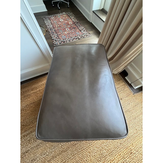 Animal Skin Early 20th Century George Smith Chair & Ottoman For Sale - Image 7 of 11