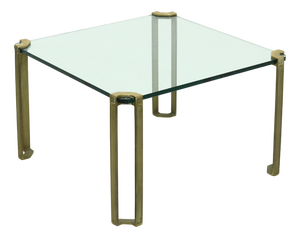 Brass and Glass Coffee Table by Peter Ghyczy, 1970s