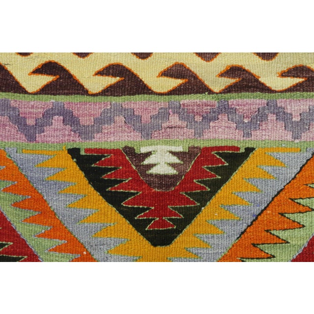 Vintage Turkish Kilim Rug- 5′7″ × 9′6″ For Sale - Image 6 of 13