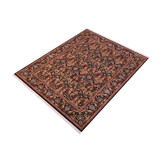 Designed with mesmerizing intricacy and gorgeous color palette, this hand-knotted masterpiece demonstrates the beauty and...