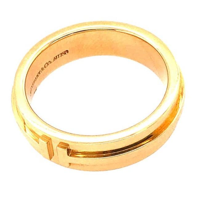 Modern Tiffany & Co. 18 Karat Yellow Gold Wedding Ring / Band For Sale - Image 3 of 12