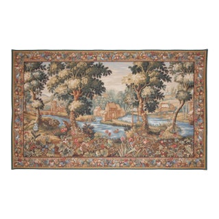 Verdure Chantilly Loom Woven Tapestry - 172 X 285 Cm (5'8" X 9'4") - Requires Rod Size 6 For Sale
