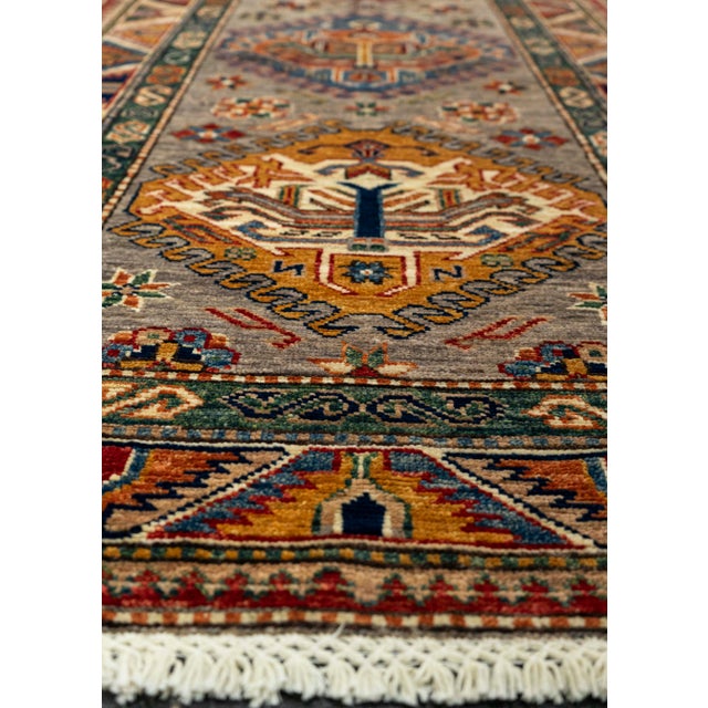 Contemporary Oriental Handmade Rug 2'9" x 9'3" For Sale - Image 3 of 4