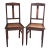 Pair of Oak Art Deco Amsterdam School Dining Chairs 1920s For Sale