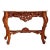 Wood Late 20th Century, Carved Wood & Marble Console Table, Rococo Style For Sale - Image 7 of 12
