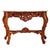 Wood Late 20th Century, Rococo Style Carved Wood and Marble Console Table For Sale - Image 7 of 12