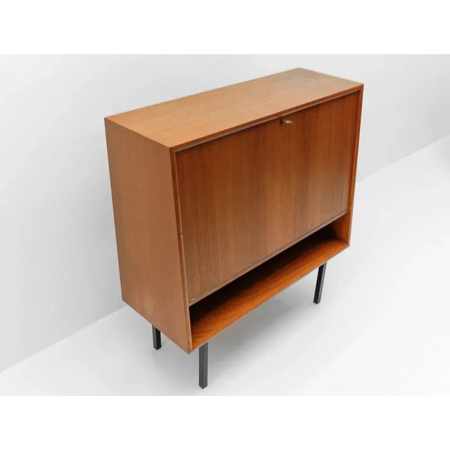 Danish Teak Two-Door Bar Cabinet, 1960s For Sale - Image 6 of 15