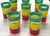 Mid-Century Modern Summery Set of Colorful Striped Glasses For Sale - Image 3 of 5