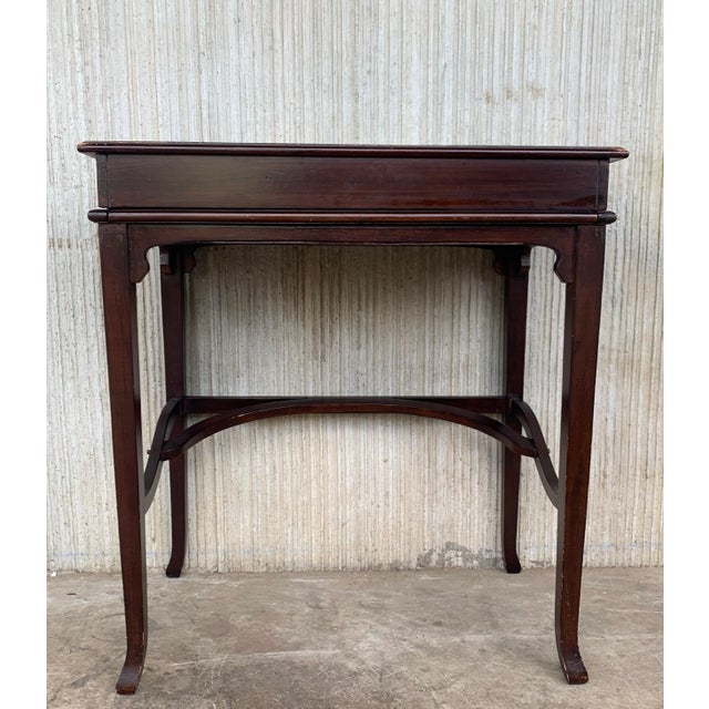 Late 19th Bureau Antique Cartonnier Sliding Top for Hidden Storage For Sale - Image 16 of 18