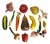 Set of 14 Vintage Hand-Painted Papier-Mâché Vegetable Collection For Sale