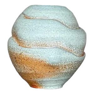 Vintage Boho Stamped Studio Pottery Vase