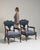 Blue Pair of Louis XV Upholstered Armchairs, Rococo Style, United Kingdom, 19th Century For Sale - Image 8 of 12
