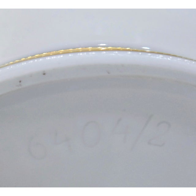 Gerold Porzellan Bavaria White Cabinet Vase With Gold Trim – Western Germany Mid 20th Century For Sale - Image 9 of 9