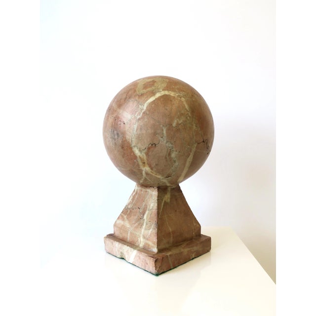 Marble Sphere Sculpture, Modern Art Deco, Circa Early-20th Century For Sale - Image 10 of 13
