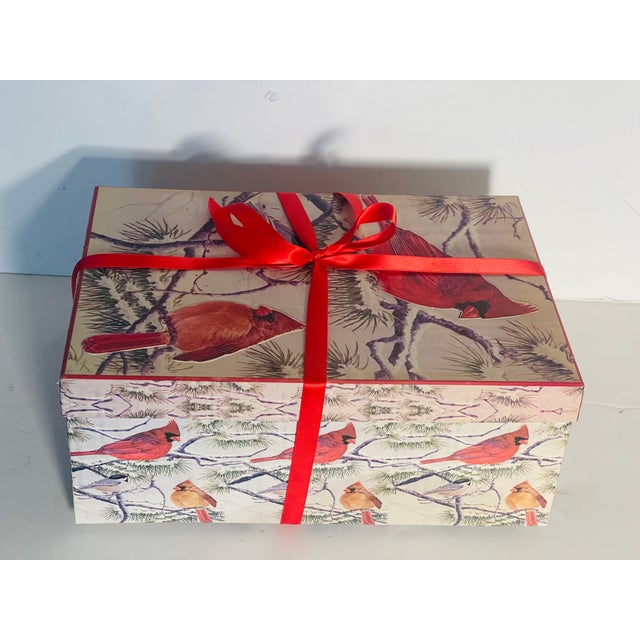 Vintage Jumbo Handpainted European Christmas Ornaments in Box For Sale - Image 9 of 11