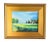 American Colorful Meadow Landscape Oil Painting Including the Antiqued Gold Frame For Sale - Image 3 of 6